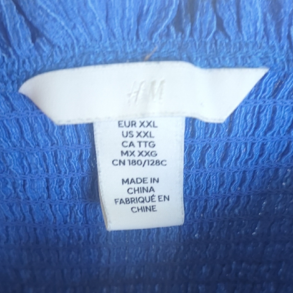 H&M Vibrant Blue Textured Dress - Picture 2 of 5